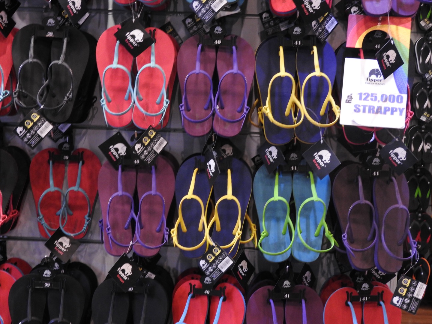 The recently popular beach sandal  Fipper  in Bali the 